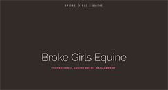 Desktop Screenshot of brokegirlsequine.com