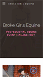Mobile Screenshot of brokegirlsequine.com